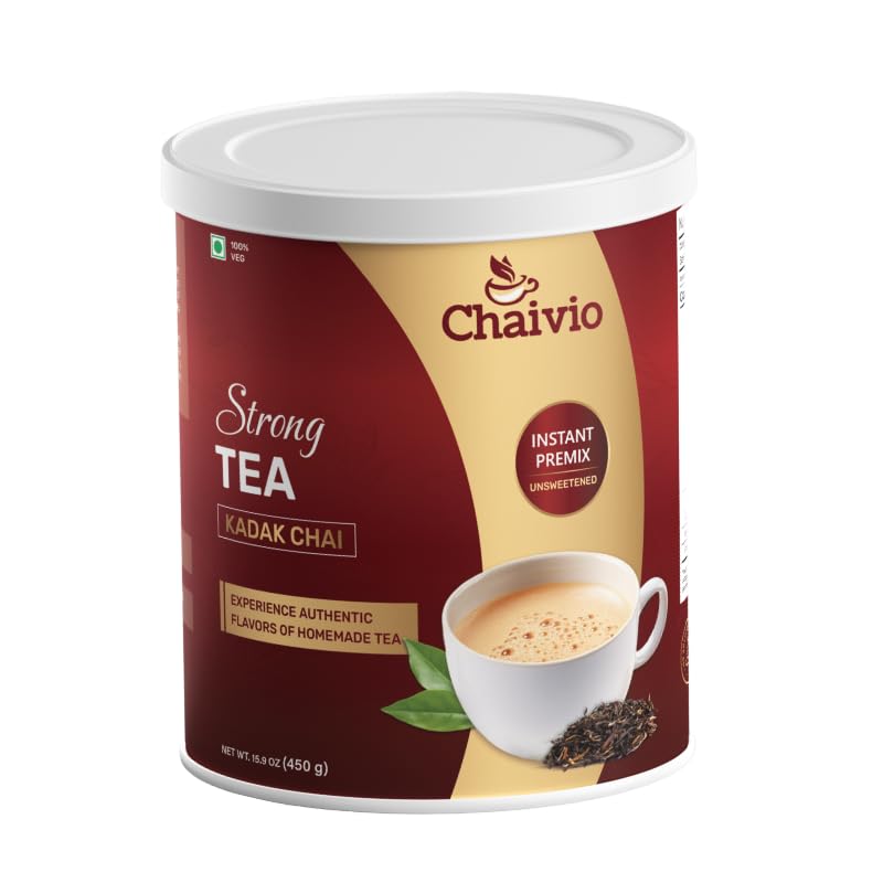 Chaivio Coffee, Authentic Filter Coffee Instant Premix, Unsweetened Instant Coffee Premix, Chicory, 100% Pure and Natural, No Preservatives, Mood booster (1 lb)