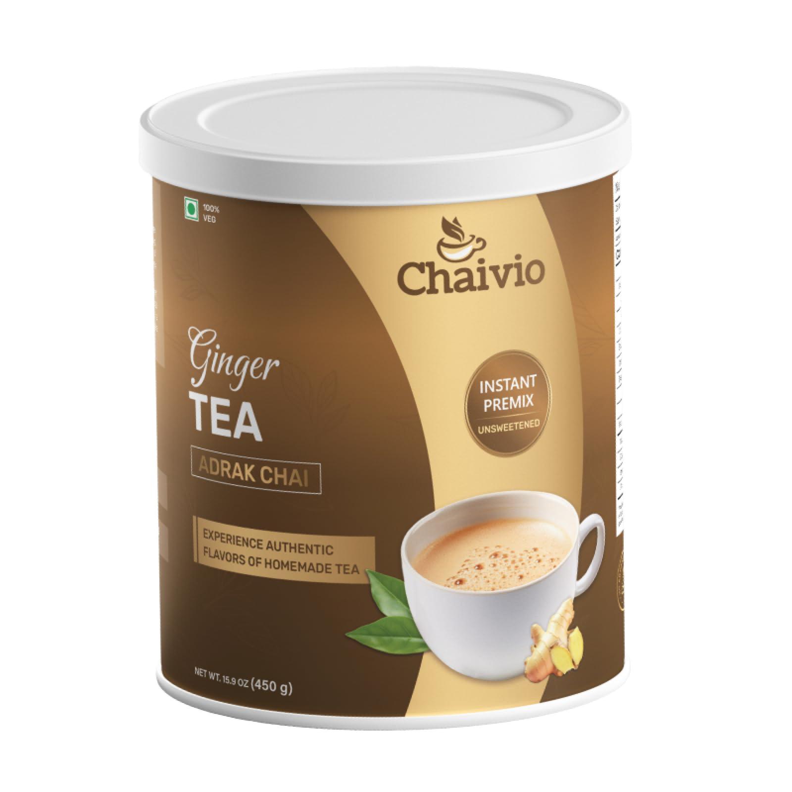 Chaivio Coffee, Authentic Filter Coffee Instant Premix, Unsweetened Instant Coffee Premix, Chicory, 100% Pure and Natural, No Preservatives, Mood booster (1 lb)